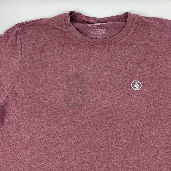 Volcom Tshirt Mens Large Red Logo - Picture 6 of 7